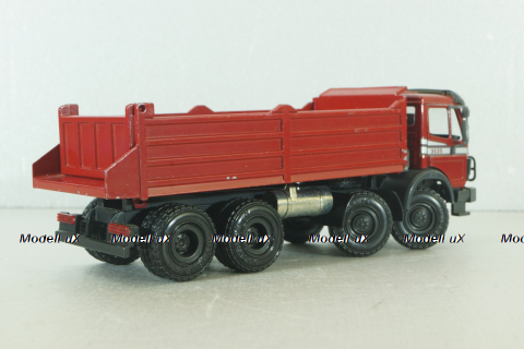 Mercedes 3535 8x4 dump truck, red, NZG 1:43