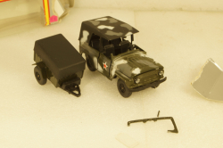 Уаз-469 с прицепом, чумной, Агат 1:43