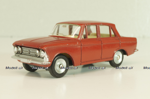 Москвич-408, красный, матовый, Dinky 1:43