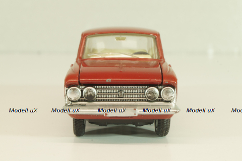 Москвич-408, красный, матовый, Dinky 1:43