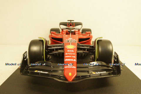 Ferrari f1-75 SCUDERIA N16 SEASON 2022,Charles Leclerc, Yellow Wheels, BU16811LE, Bburago 1:18