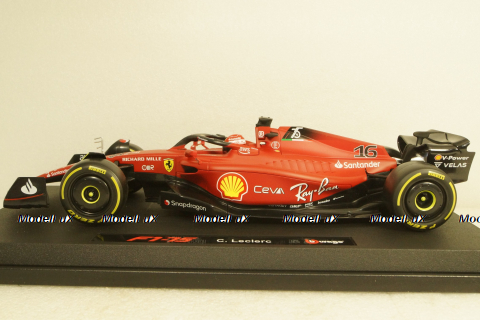 Ferrari f1-75 SCUDERIA N16 SEASON 2022,Charles Leclerc, Yellow Wheels, BU16811LE, Bburago 1:18