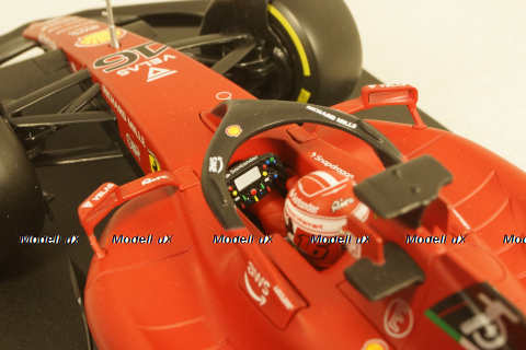 Ferrari f1-75 SCUDERIA N16 SEASON 2022,Charles Leclerc, Yellow Wheels, BU16811LE, Bburago 1:18