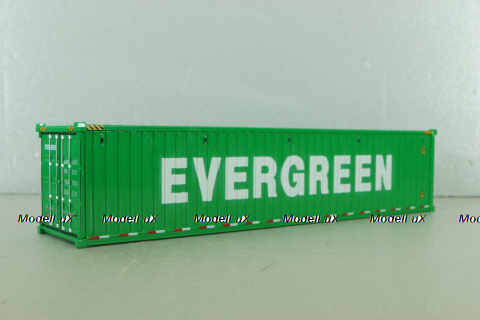 40' dry goods sea container EVERGREEN, green, 91027A, Diecast Masters 1:50
