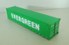 40' dry goods sea container EVERGREEN, green, 91027A, Diecast Masters 1:50