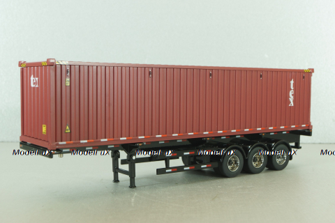 40' dry goods sea container, dark red, 91027A, Diecast Masters 1:50