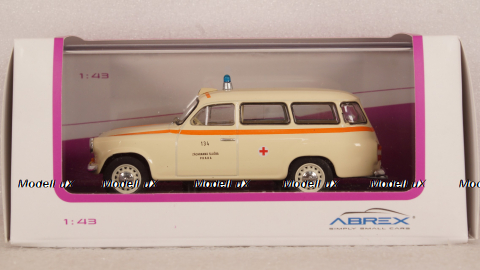 Skoda 1202 SW station wagon AMBULANCE 1964, 143ABSX-728XO, Abrex 1:43