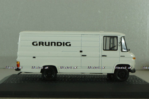 Mercedes L406D delivery bus "Grundig" 1972, white, Atlas 1:43
