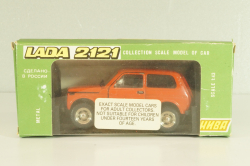 Ваз-2121 Лада Нива, март 1995г., красная, Тантал/Радон 1:43