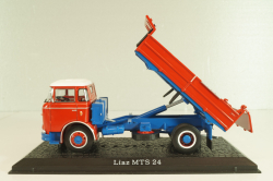 Liaz MTS 24 dump truck 1972, red, 8506065, Atlas 1:43
