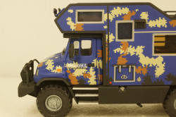 Зил-432730 Бычок 4х4 Кемпиг синий, KV мастерская 1:43