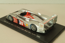Audi R8 "Last race" #2, winner Lime Rock Park ALMS 2006, silver, S0677, Spark 1:43