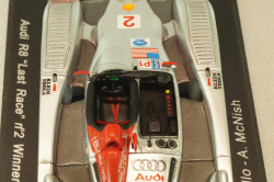 Audi R8 "Last race" #2, winner Lime Rock Park ALMS 2006, silver, S0677, Spark 1:43