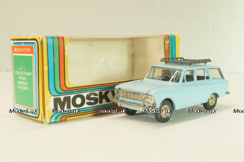 Москвич-427 с багажником, октябрь 1991г., голубой, Тантал/Радон 1:43