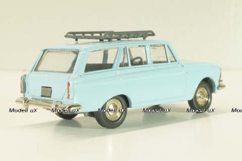 Москвич-427 с багажником, октябрь 1991г., голубой, Тантал/Радон 1:43