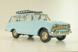 Москвич-427 с багажником, октябрь 1991г., голубой, Тантал/Радон 1:43