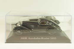 Mercedes-Benz 500 K Autobahnkurier (W29) 1935, black, MBOMS002, Mercedes-Benz Offizielle Modell Sammlung #02, Altaya 1:43