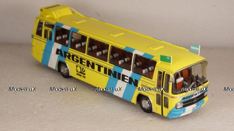 Mercedes O302 Bus Futball-VM 1974 "Team Argentinien" , 439035185, Minichamps 1:43