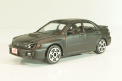 Subaru Impreza matt black, Burago 1:43
