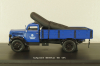 Opel Blitz S 3t THW, truck with boat, dark blue, 03053, Schuco 1:43