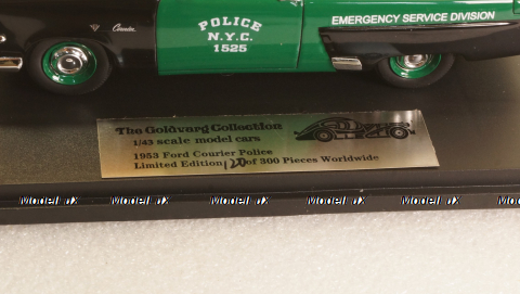 Ford Courier NYC Police 1953, GC-NYPD-002, Goldvarg 1:43