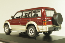 Mitsubishi Pajero LWB 1991, dark red metallic, 940163470, Maxichamps 1:43