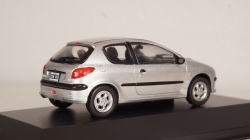 Peugeot 206 XS 1999 silver, Altaya 1:43