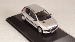 Peugeot 206 XS 1999 silver, Altaya 1:43