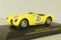 Jaguar Type C #20 Le Mans 1953, Laurent/Tornaco, yellow, LMC005, IXO 1:43