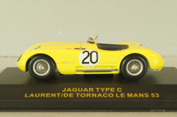 Jaguar Type C #20 Le Mans 1953, Laurent/Tornaco, yellow, LMC005, IXO 1:43
