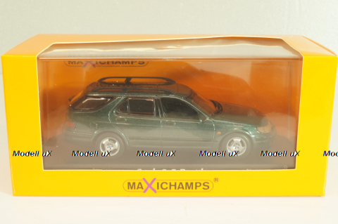 SAAB 9-5 break 1999, dark green metallic, 940170811, Maxichamps 1:43