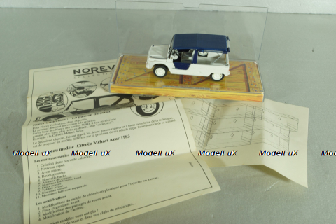 Citroen Mehari Azur 1983, white, Norev 1:43 Уценка!
