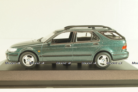 SAAB 9-5 break 1999, dark green metallic, 940170811, Maxichamps 1:43
