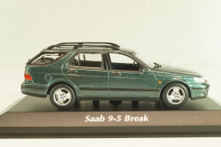 SAAB 9-5 break 1999, dark green metallic, 940170811, Maxichamps 1:43