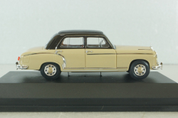 Mercedes 220 S Ponton (W180) 1956, ligt brown/black, 4326, Faller 1:43 