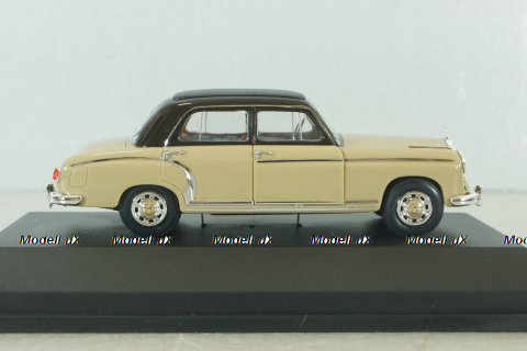 Mercedes 220 S Ponton (W180) 1956, ligt brown/black, 4326, Faller 1:43 