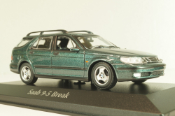 SAAB 9-5 break 1999, dark green metallic, 940170811, Maxichamps 1:43