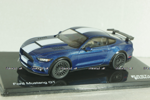 Ford Mustang GT 2015, blue, FF013, Fast & Furious №13, Altaya 1:43