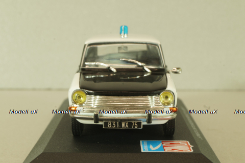 Simca 1501 Break Police 1969, white/black, Altaya 1:43