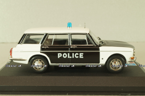 Simca 1501 Break Police 1969, white/black, Altaya 1:43
