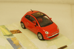  Fiat 500 Red,  Cararama 1:43 