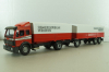 Mercedes 1729 truck, with trailer, red "Truck of the year 1990", 314, NZG 1:43 