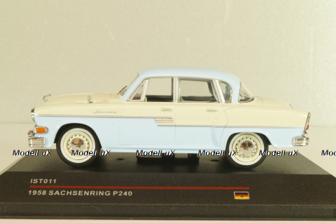 Sachsenring P240 1958, light blue/white, IST011, IST 1:43