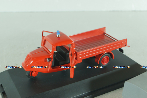 Tempo Hanseat Planetwagen "150 years Berline fire brigade" 1955, Fire Truck, red, 02214, Schuco 1:43