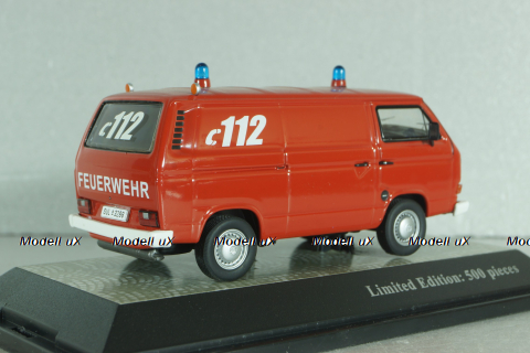 Volkswagen T3b Feuerwehr, red, 13052, Premium Classixxs 1:43 