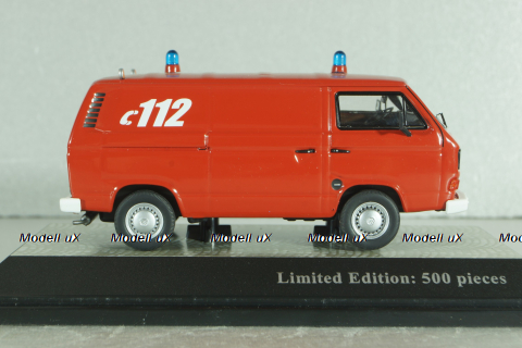 Volkswagen T3b Feuerwehr, red, 13052, Premium Classixxs 1:43 