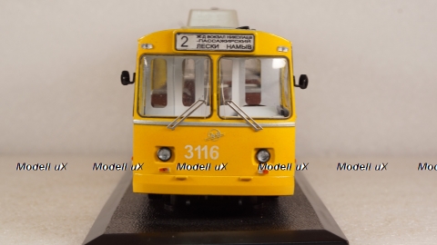 ЗИУ-9 Троллейбус, желтый, Probe43 1:43