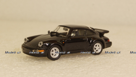 Porsche 911 Turbo 1990 black, 870069104, Minichamps 1:87