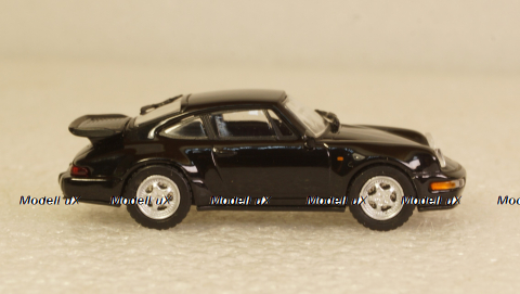 Porsche 911 Turbo 1990 black, 870069104, Minichamps 1:87