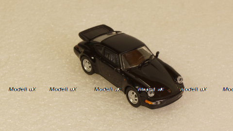 Porsche 911 Turbo 1990 black, 870069104, Minichamps 1:87